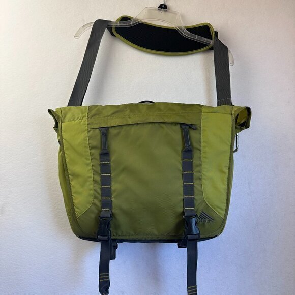 Kelty Green Messenger Bag‎ Crossbody Treble Briefcase laptop padded - Picture 1 of 7